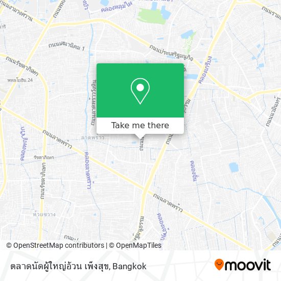 ตลาดนัดผู้ใหญ่อ้วน เพ็งสุข map