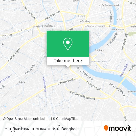 ชาบูอู๊ดเป็นต่อ สาขาตลาดอินดี้ map