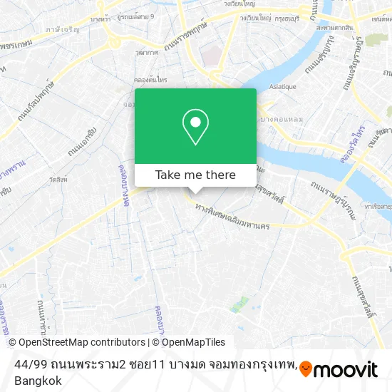 44 / 99 ถนนพระราม2 ซอย11 บางมด จอมทองกรุงเทพ map