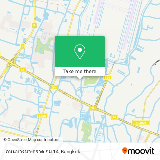 ถนนบางนา-ตราด กม 14 map