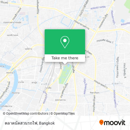 ตลาดนัดสวนรถไฟ map
