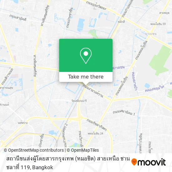 สถานีขนส่งผู้โดยสารกรุงเทพ (หมอชิต) สายเหนือ ชานชลาที่ 119 map