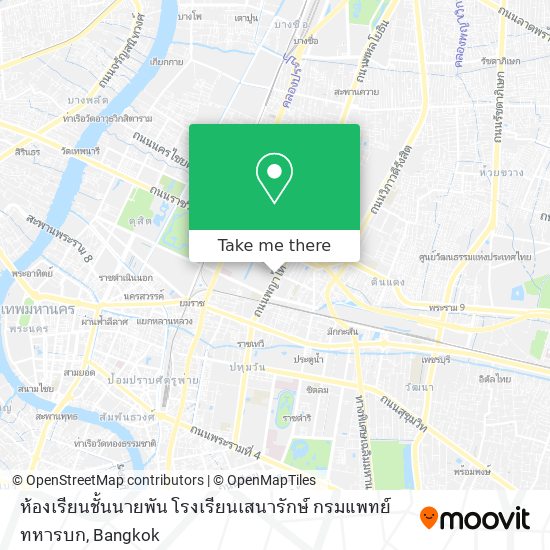 ห้องเรียนชั้นนายพัน โรงเรียนเสนารักษ์ กรมแพทย์ทหารบก map