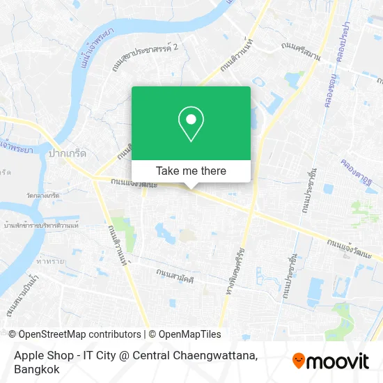 Apple Shop - IT City @ Central Chaengwattana map