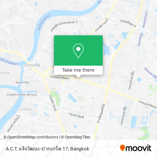 A.C.T. แจ้งวัฒนะ-ปากเกร็ด 17 map