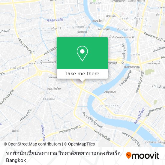 หอพักนักเรียนพยาบาล วิทยาลัยพยาบาลกองทัพเรือ map