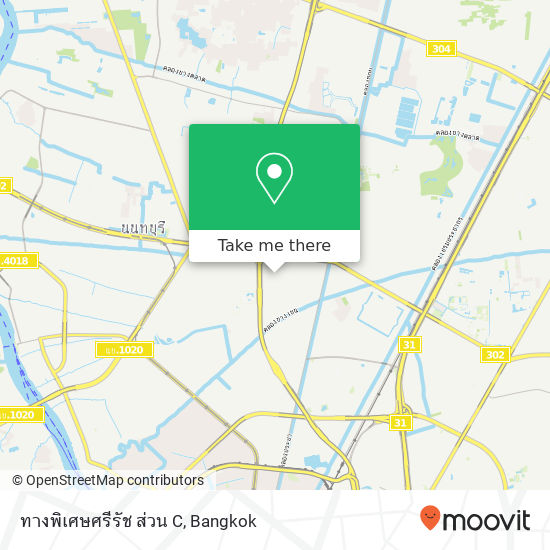 ทางพิเศษศรีรัช ส่วน C map