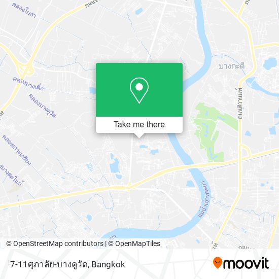 7-11ศุภาลัย-บางคูวัด map