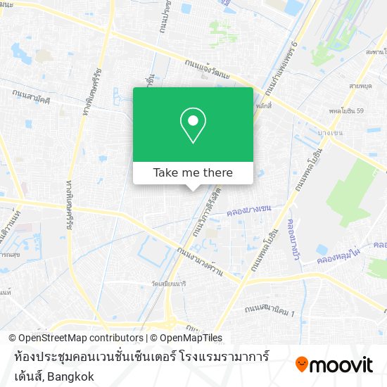 ห้องประชุมคอนเวนชั่นเซ็นเตอร์ โรงแรมรามาการ์เด้นส์ map