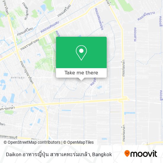Daikon อาหารญี่ปุ่น สาขาเคหะร่มเกล้า map