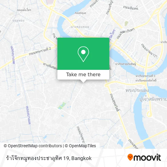 ร้าโจ๊กหมูทองประชาอุทิศ 19 map