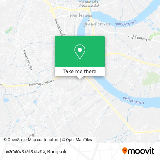 ตลาดพระประแดง map