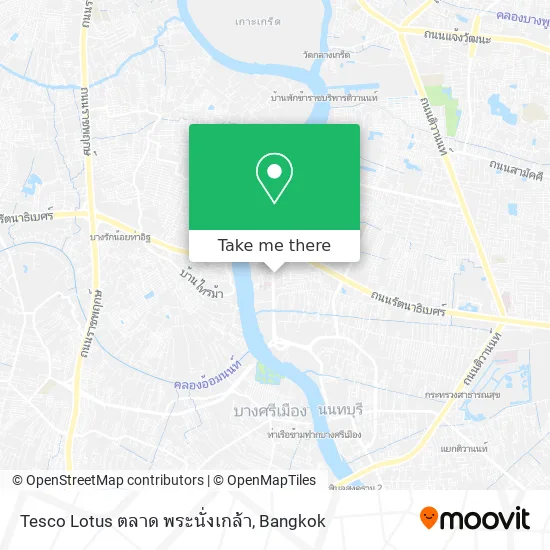 Tesco Lotus ตลาด พระนั่งเกล้า map