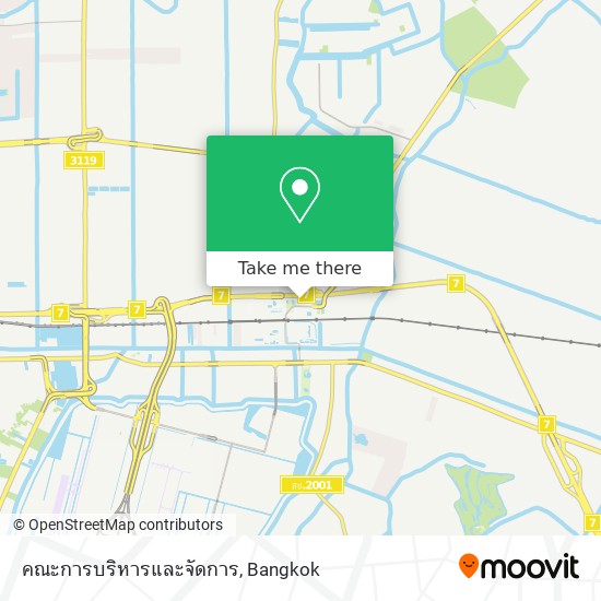 คณะการบริหารและจัดการ map