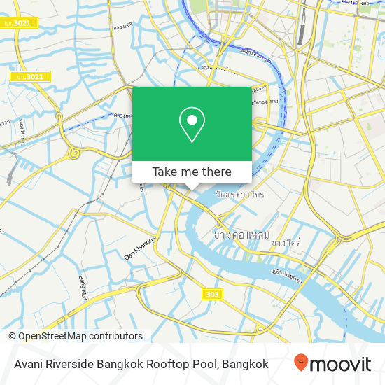 Avani Riverside Bangkok Rooftop Pool map