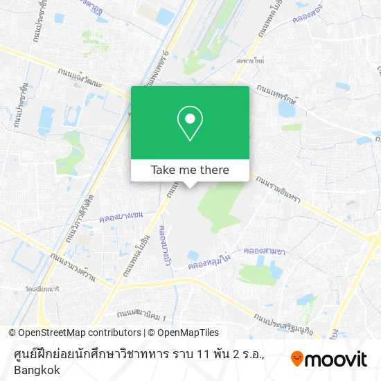 ศูนย์ฝึกย่อยนักศึกษาวิชาทหาร ราบ 11 พัน 2 ร.อ. map