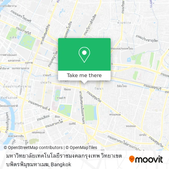 มหาวิทยาลัยเทคโนโลยีราชมงคลกรุงเทพ วิทยาเขตบพิตรพิมุขมหาเมฆ map