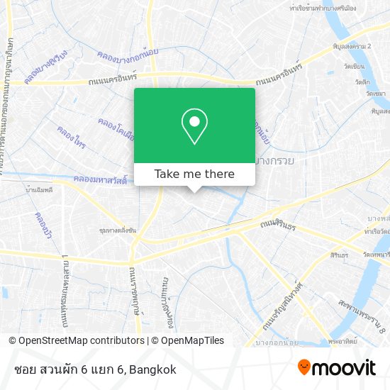 ซอย สวนผัก 6 แยก 6 map