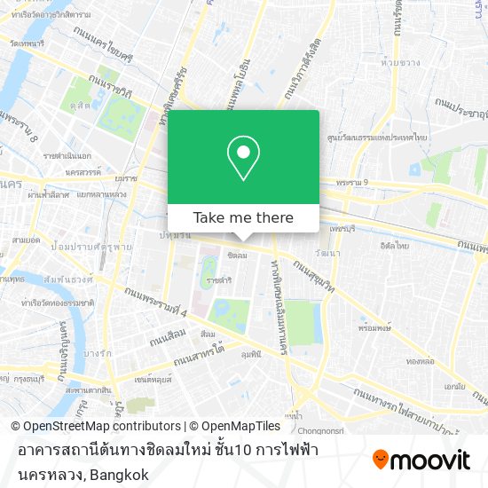 อาคารสถานีต้นทางชิดลมใหม่ ชั้น10 การไฟฟ้านครหลวง map