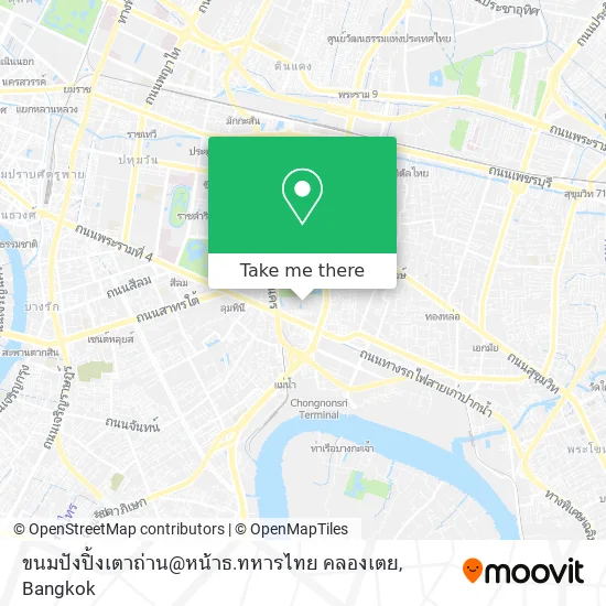 ขนมปังปิ้งเตาถ่าน@หน้าธ.ทหารไทย คลองเตย map