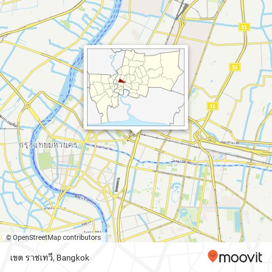 เขต ราชเทวี map