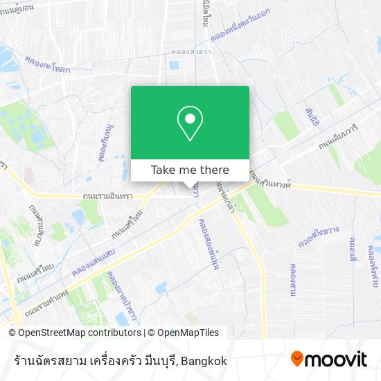 ร้านฉัตรสยาม เครื่องครัว มีนบุรี map