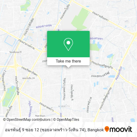 อมรพันธุ์ 9 ซอย 12 (ซอยลาดพร้าว-วังหิน 74) map