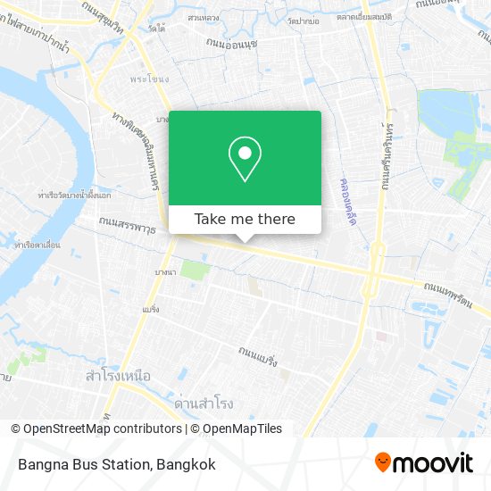 Bangna Bus Station map