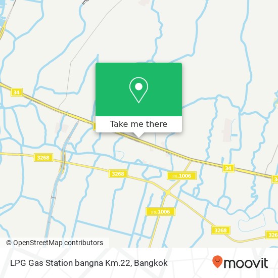 LPG Gas Station bangna Km.22 map