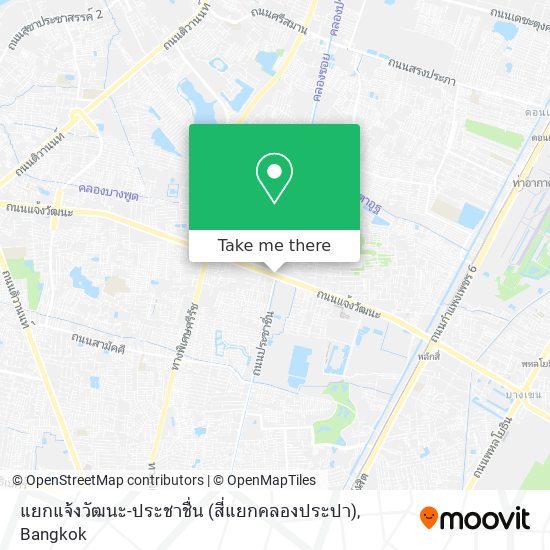 แยกแจ้งวัฒนะ-ประชาชื่น (สี่แยกคลองประปา) map