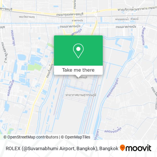 How to get to ROLEX Suvarnabhumi Airport Bangkok in by