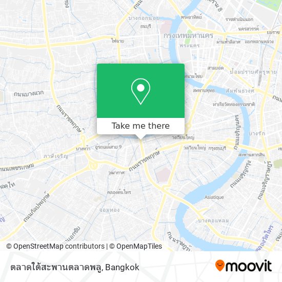 ตลาดใต้สะพานตลาดพลู map