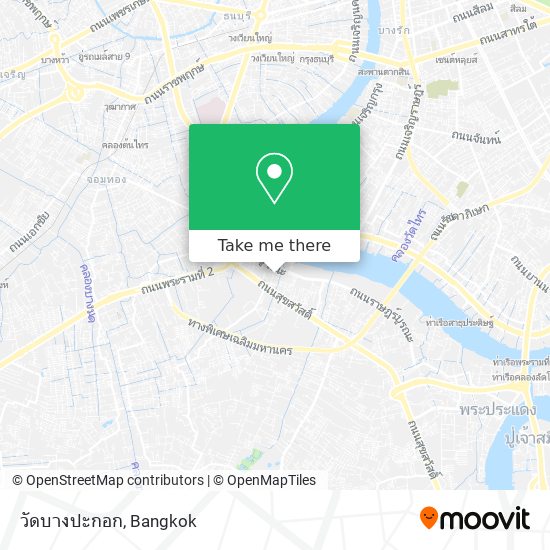 วัดบางปะกอก map