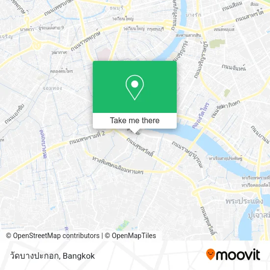 วัดบางปะกอก map