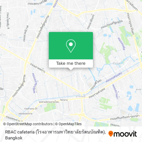 RBAC cafeteria (โรงอาหารมหาวิทยาลัยรัตนบัณฑิต) map