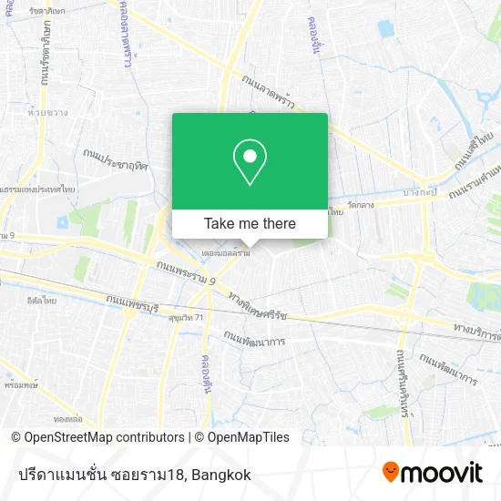 ปรีดาแมนชั่น ซอยราม18 map