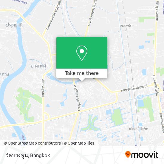 วัดบางพูน map