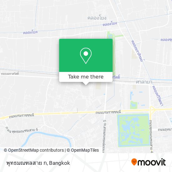 พุทธมณฑลสาย ก map