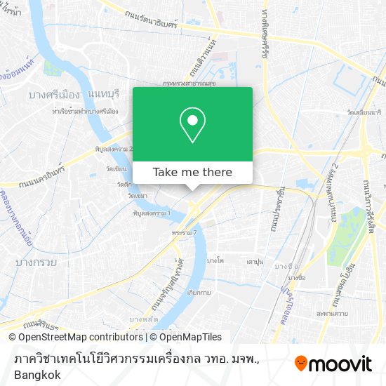 ภาควิชาเทคโนโยีวิศวกรรมเครื่องกล วทอ. มจพ. map