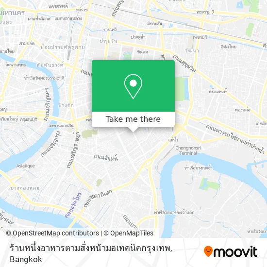 ร้านหนึ่งอาหารตามสั่งหน้ามอเทคนิคกรุงเทพ map