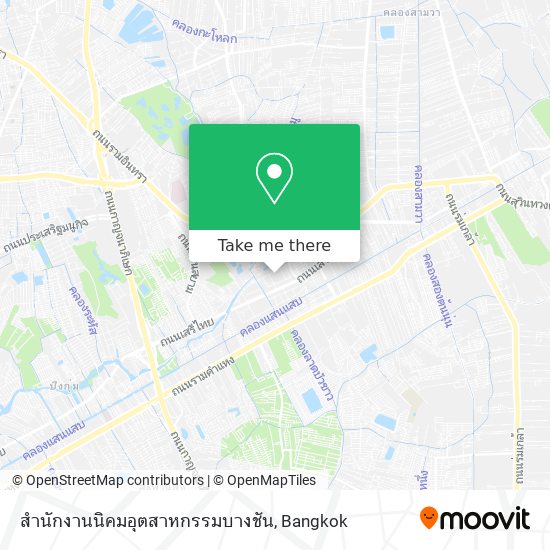 สำนักงานนิคมอุตสาหกรรมบางชัน map