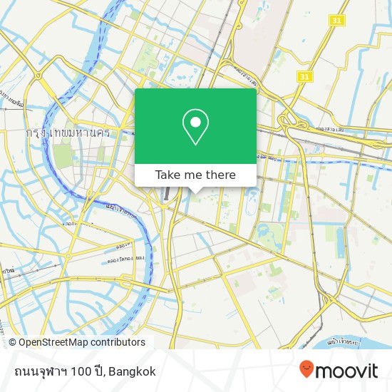 ถนนจุฬาฯ 100 ปี map