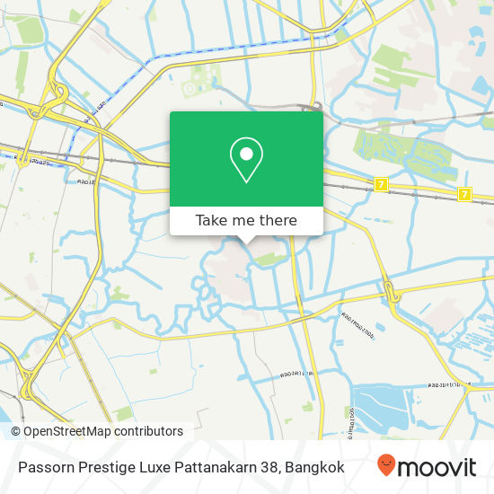 Passorn Prestige Luxe Pattanakarn 38 map