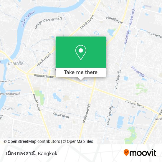 เมืองทองธาณี map