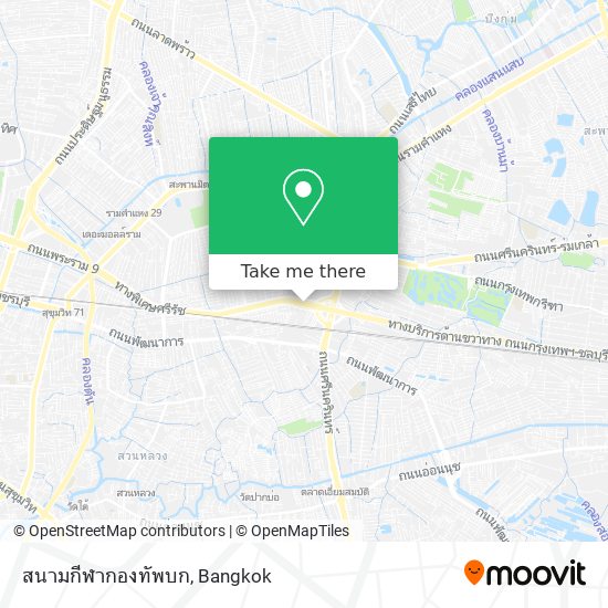 สนามกีฬากองทัพบก map