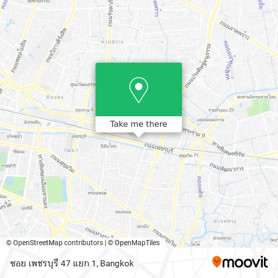 ซอย เพชรบุรี 47 แยก 1 map