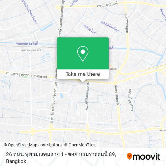 26 ถนน พุทธมณฑลสาย 1 - ซอย บรมราชชนนี 89 map