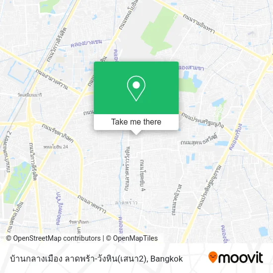 บ้านกลางเมือง ลาดพร้า-วังหิน(เสนา2) map