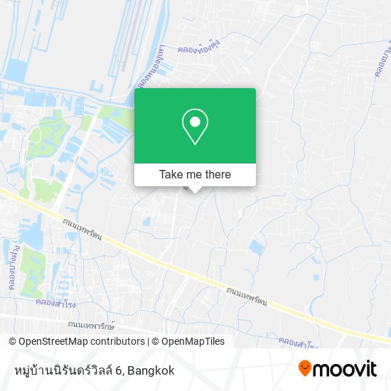 หมู่บ้านนิรันดร์วิลล์ 6 map