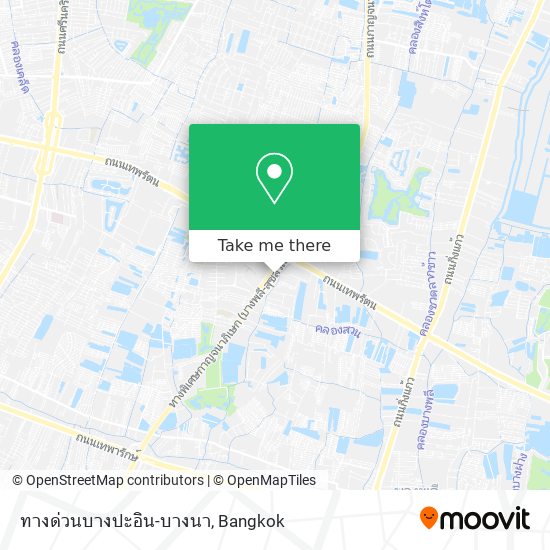 ทางด่วนบางปะอิน-บางนา map